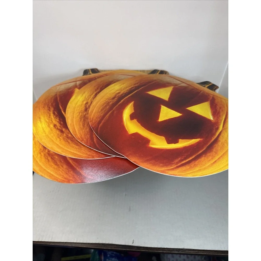 VTG Pimpernel Table Mates‎ Pumpkin JackOLantern Placemats & Coasters Set England